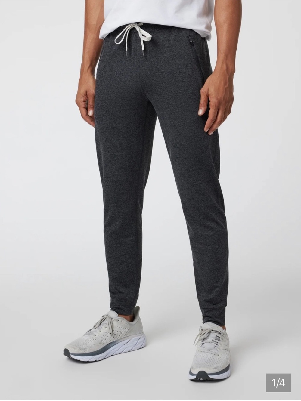 Vuori Ponto Performance Jogger Pants Charcoal Heather Gray Size Small